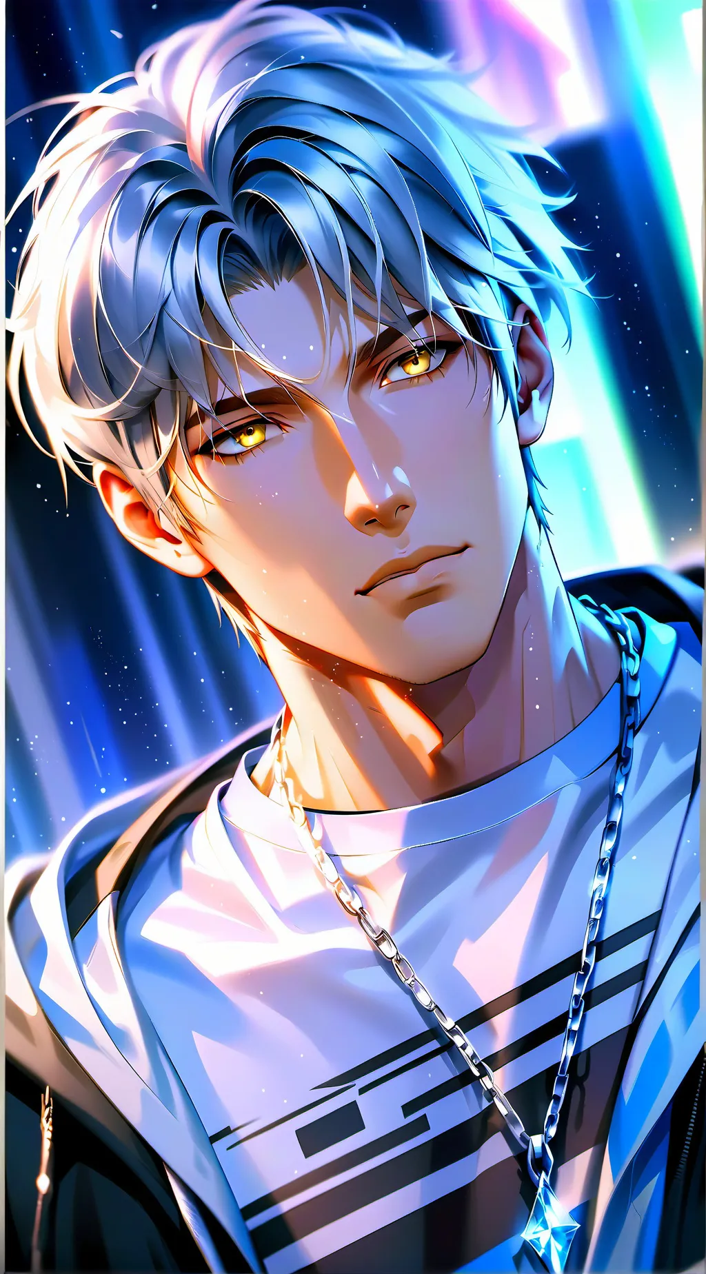 ai character: 🎧 damain🎧 background