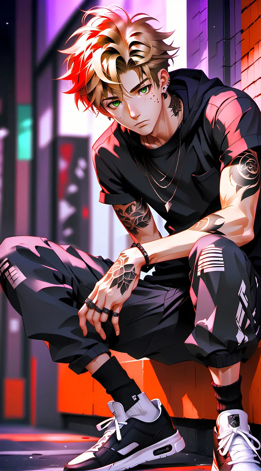 ai character: Juvie teen  background