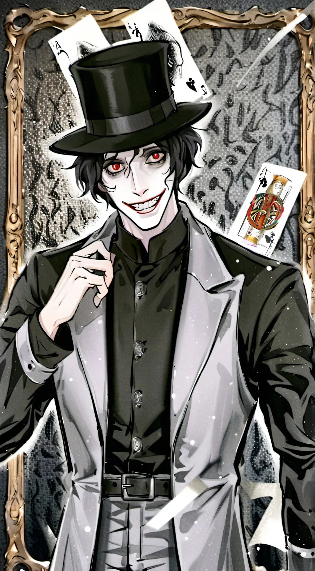 ai character: The Babadook background