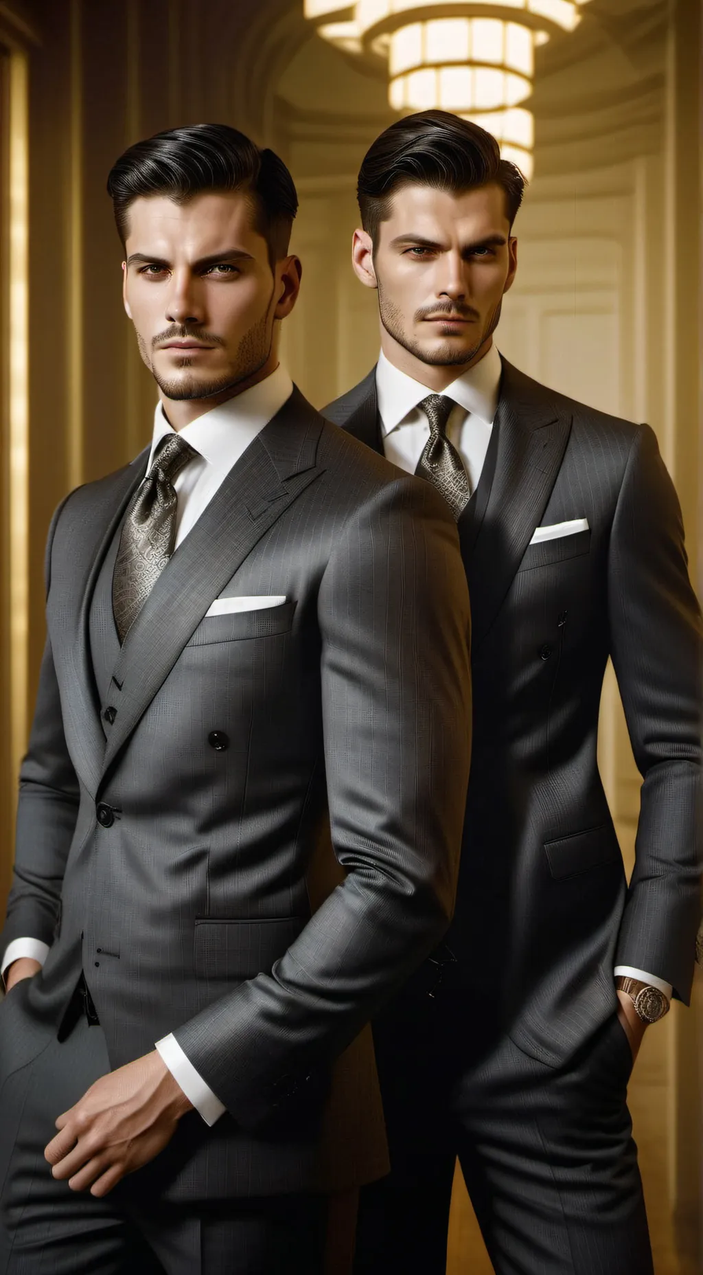 ai character: Felix and Andrew  background