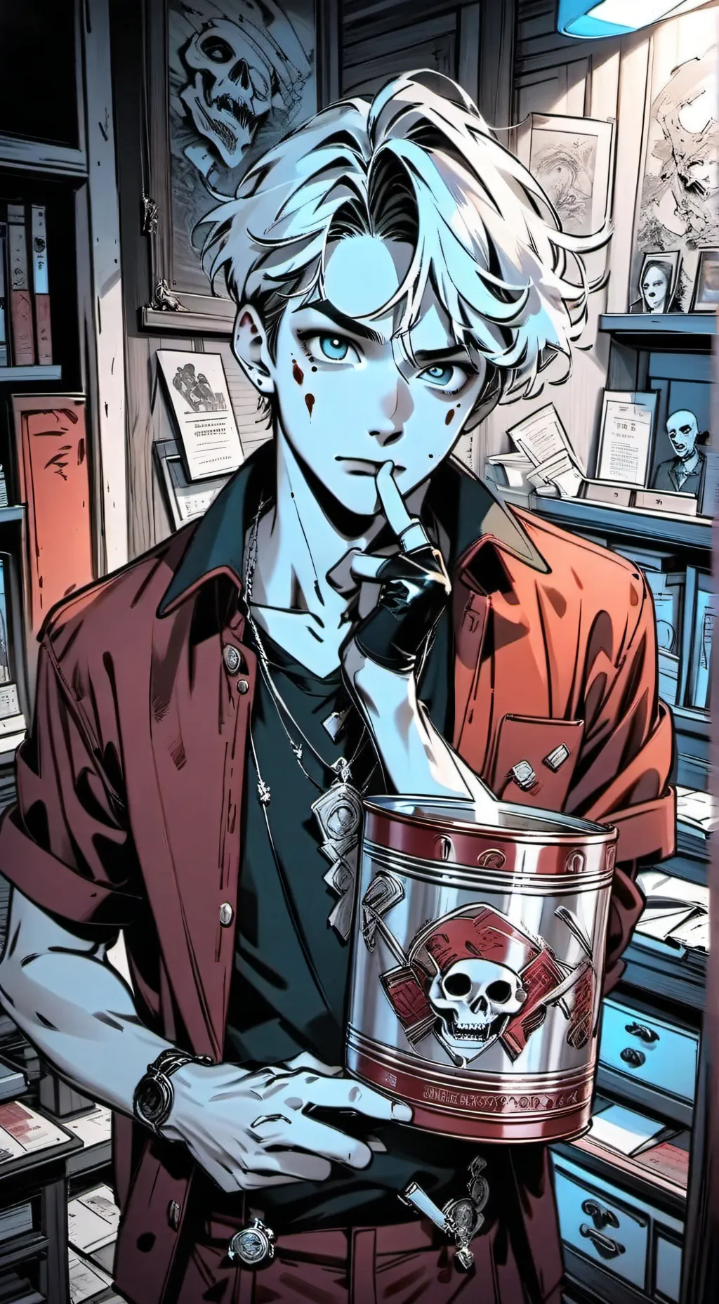 ai character: Zack  background