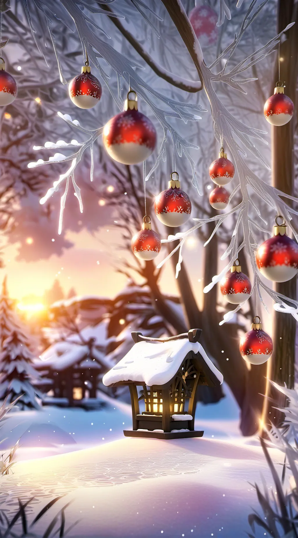 ai character: Fpe Christmas background