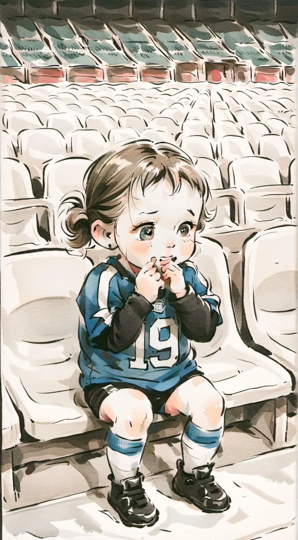 ai character: Baby fan background