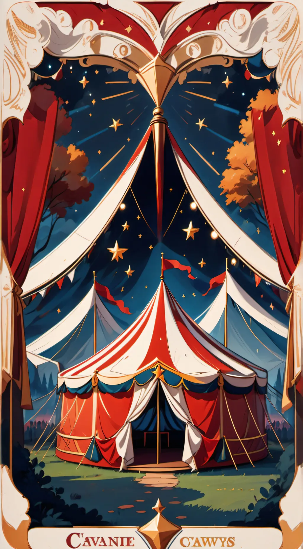 ai character: The freak circus background