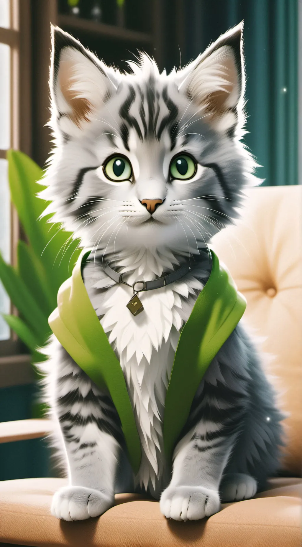 ai character: gray background