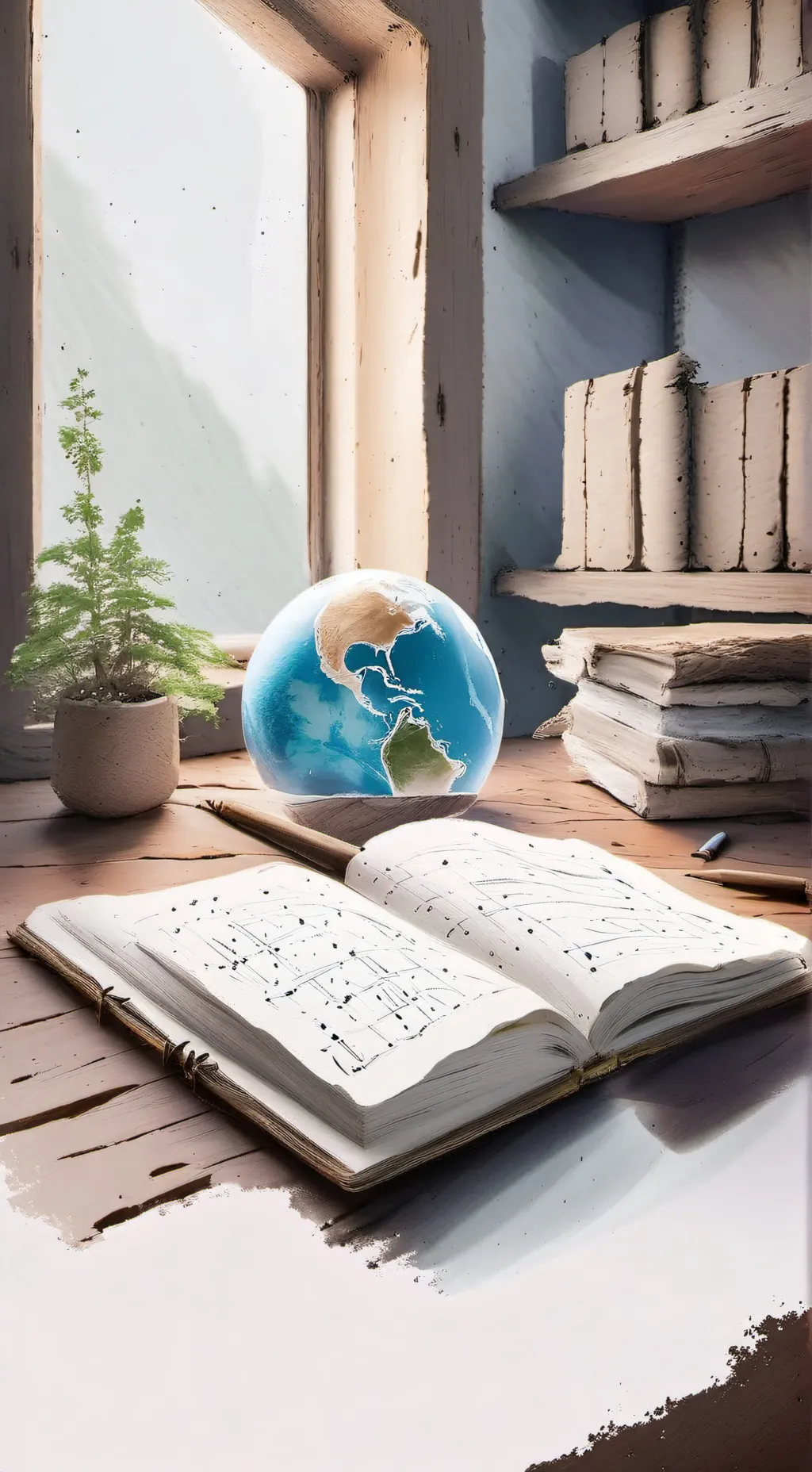 ai character: Tu mundo background