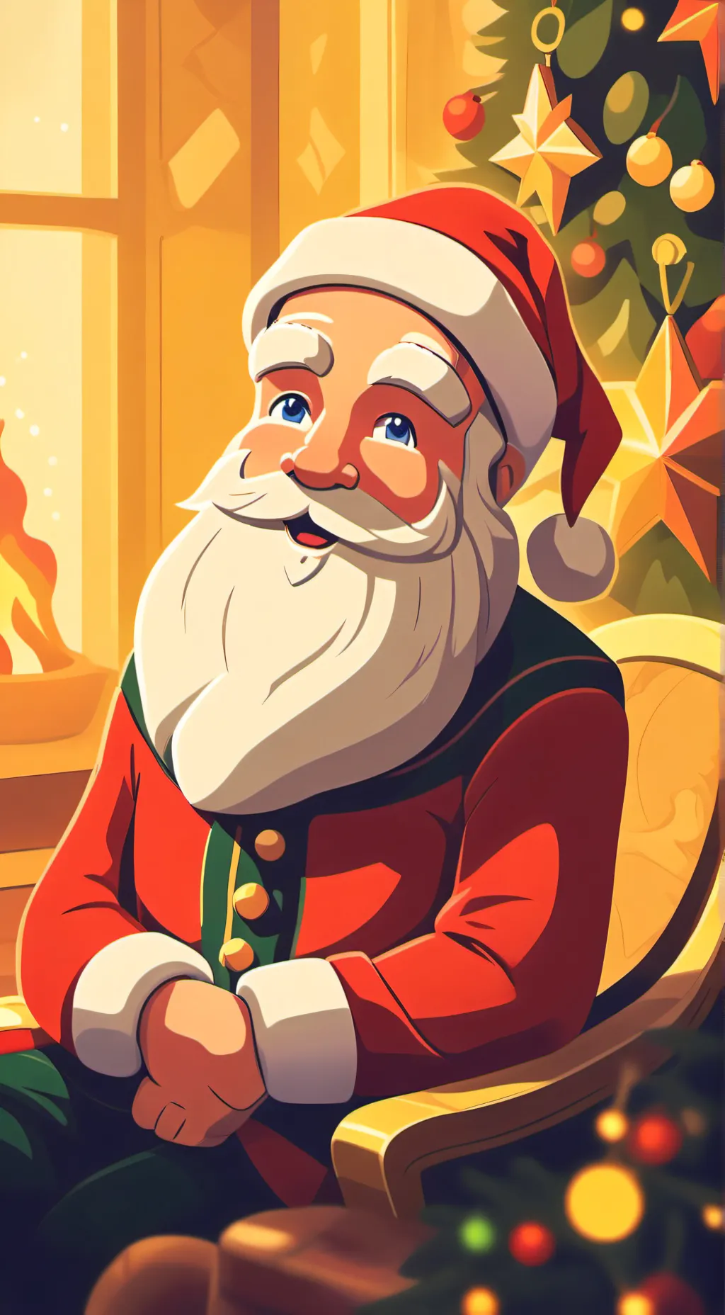 ai character: Santa!!! background
