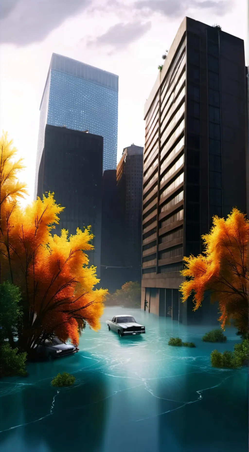 ai character: Mesa City Flood background