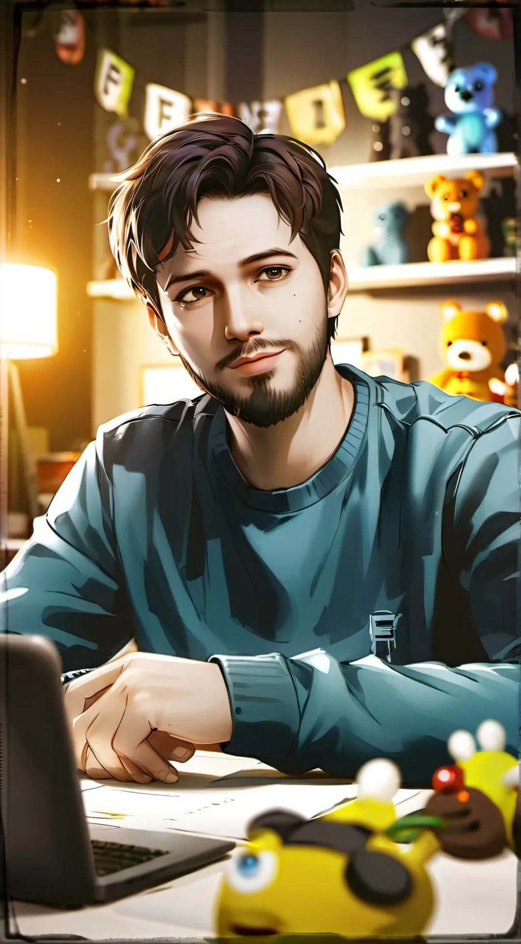 ai character: Michael Schmid background