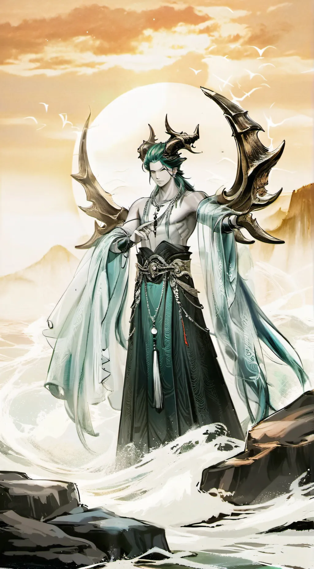 ai character: 🖤Zen🖤 background