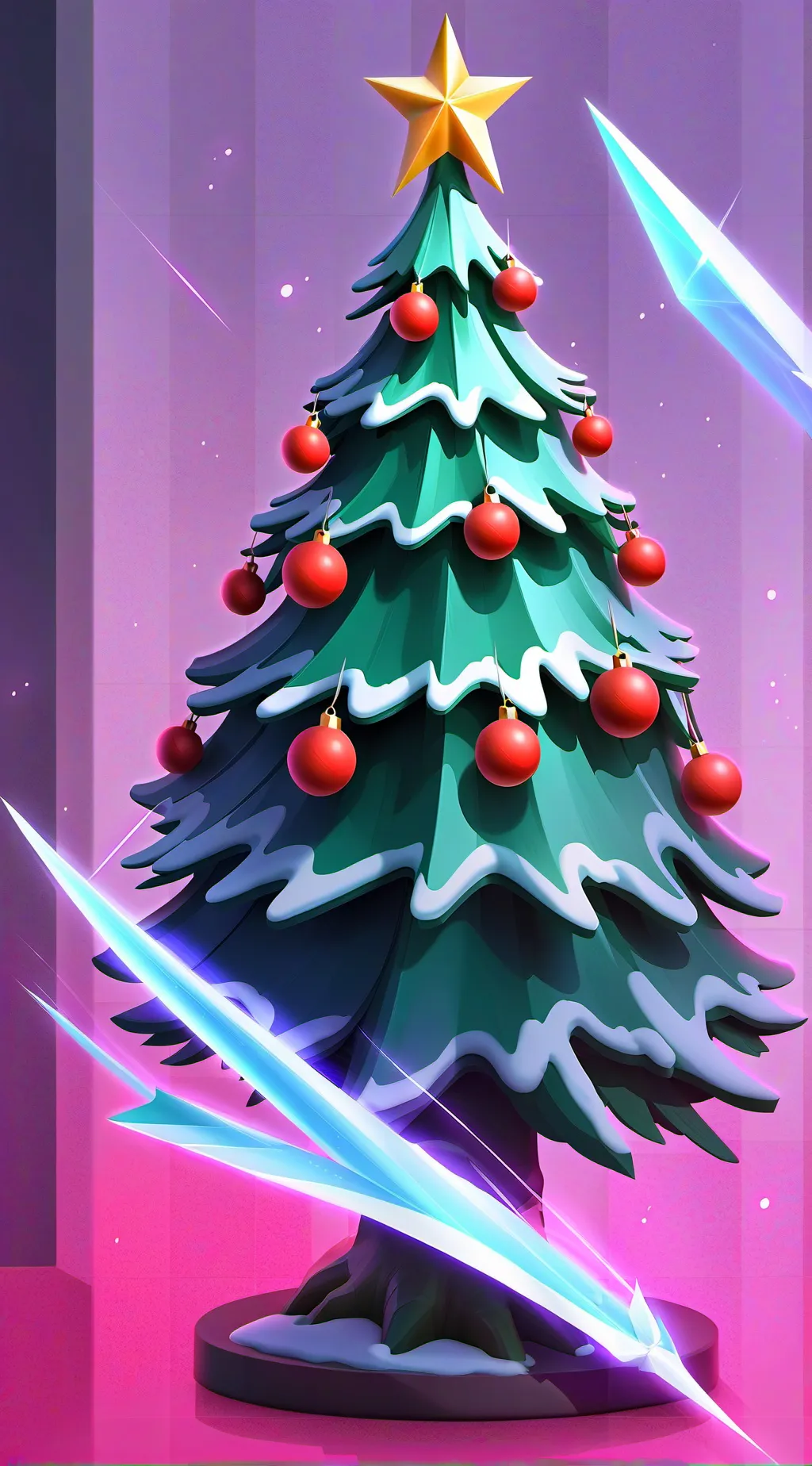 ai character: mha christmass background