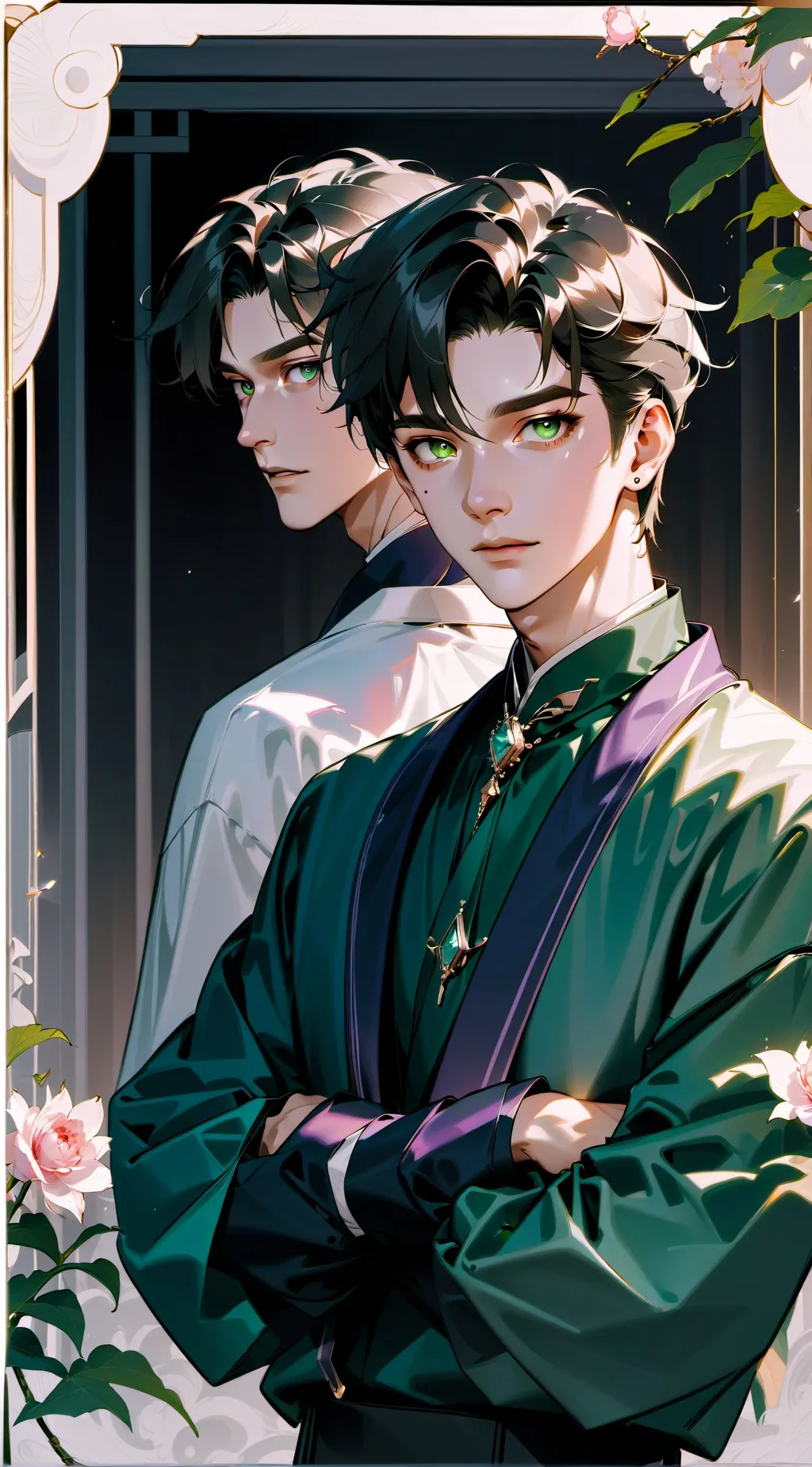 ai character: Twin brothers  background