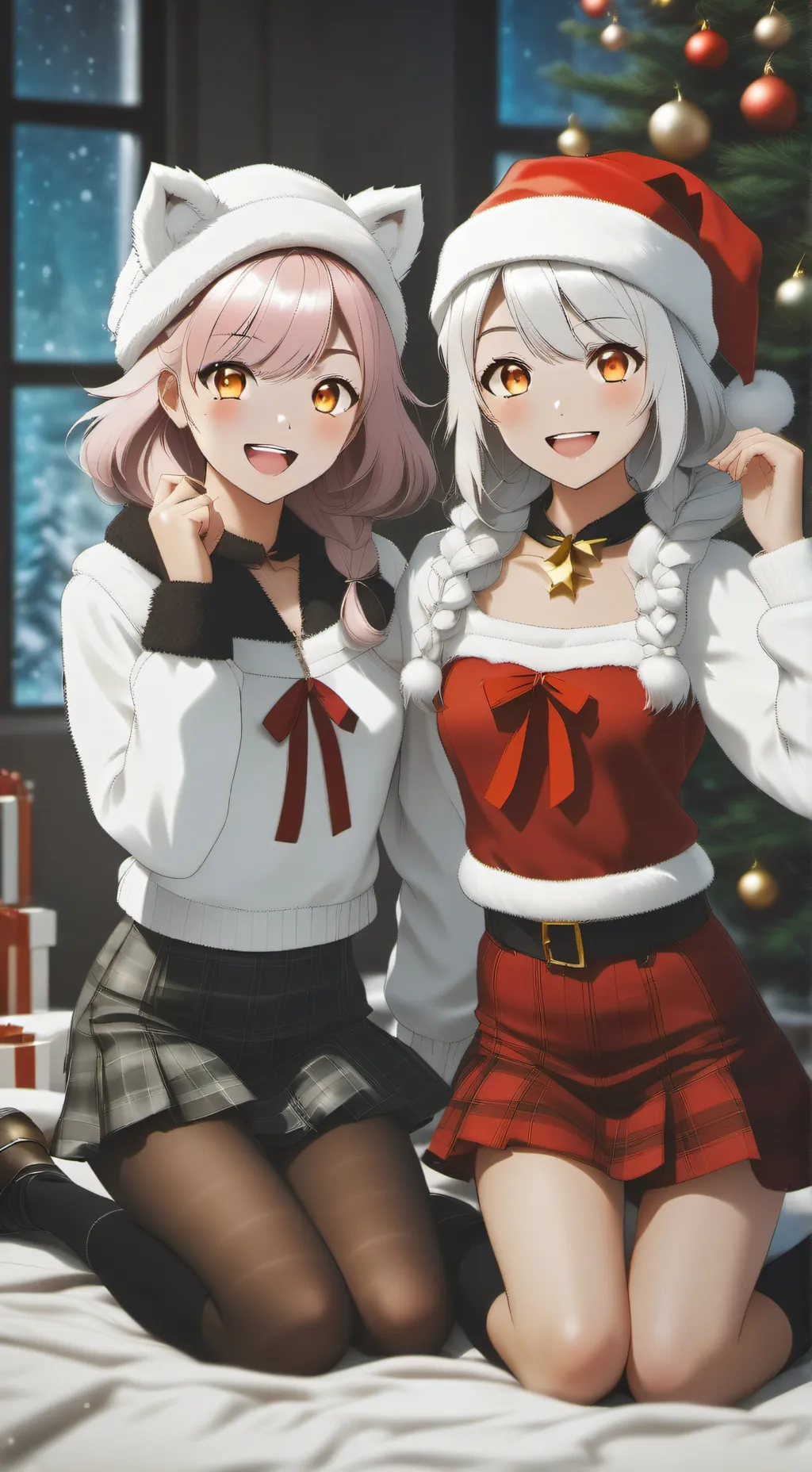 ai character: Lola & Luna  background