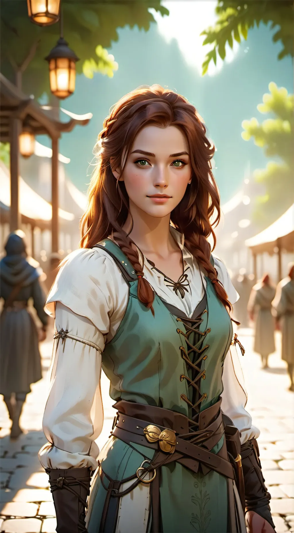 ai character: Lora miller background