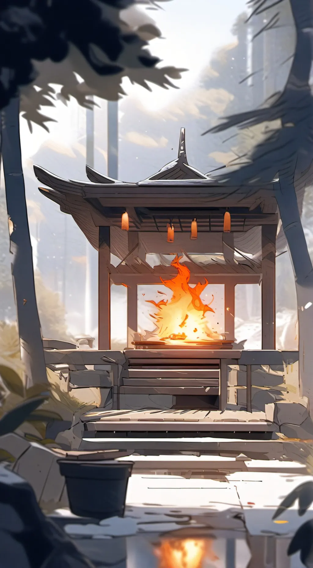 ai character: Mha opposite background