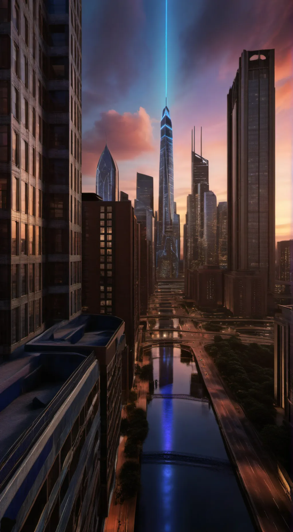 ai character: The chillest city  background