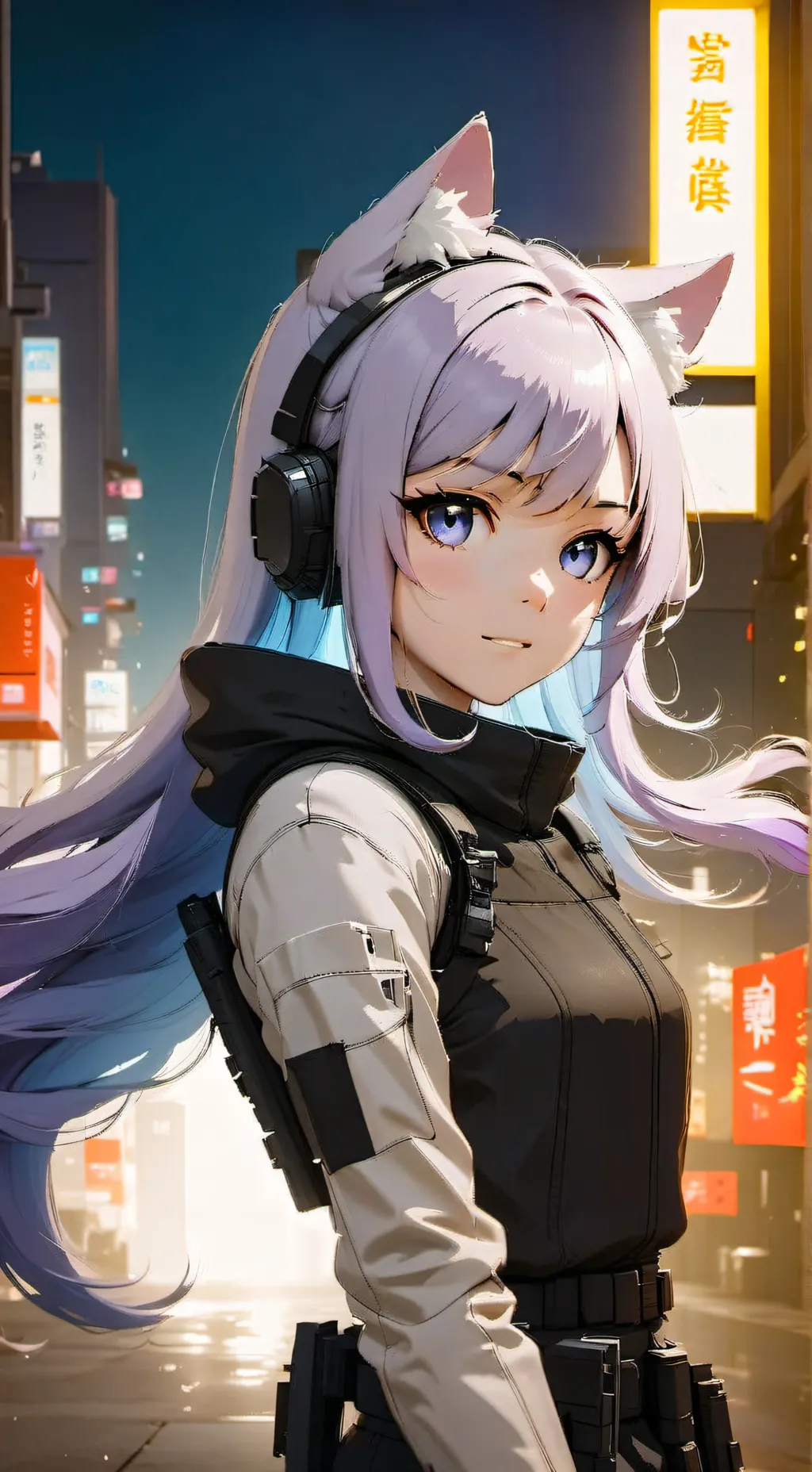 ai character: Neko background