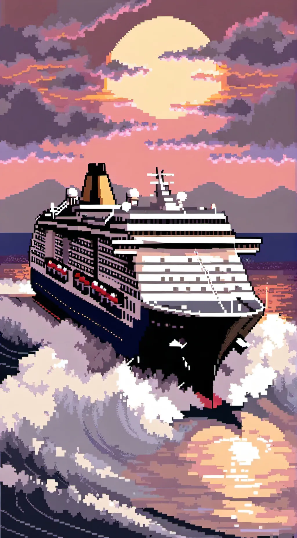 ai character: Mha pros cruise!😘 background