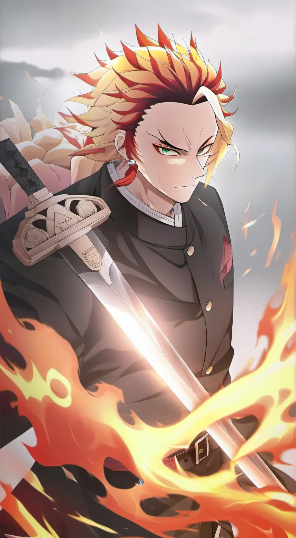 ai character: Kyōjurō Rengoku background