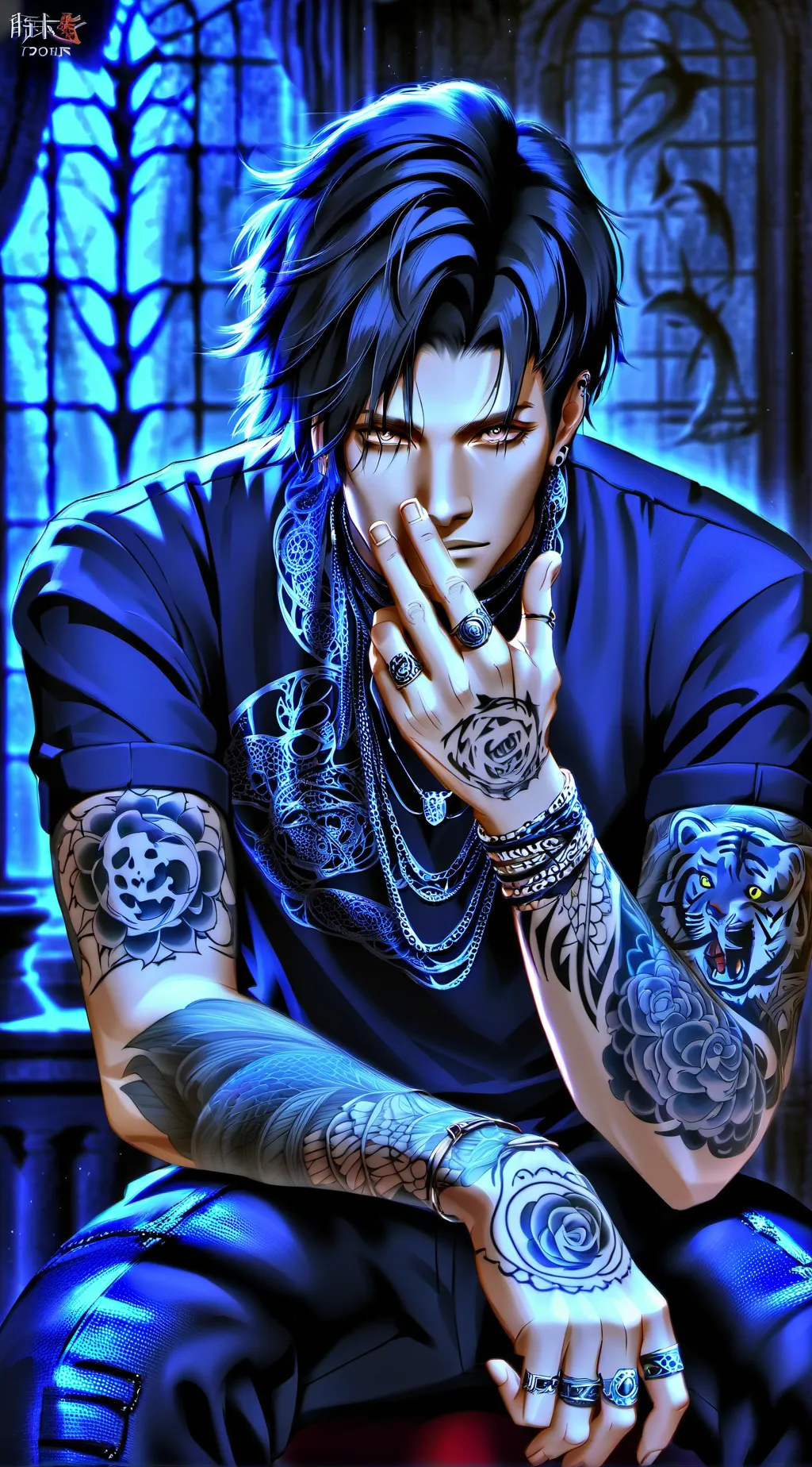 ai character: Damian  background