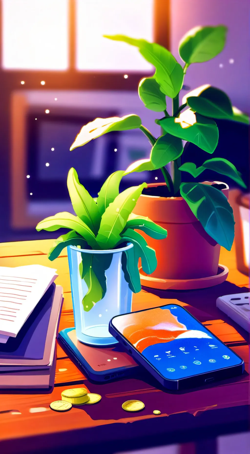 ai character: Tenna  background