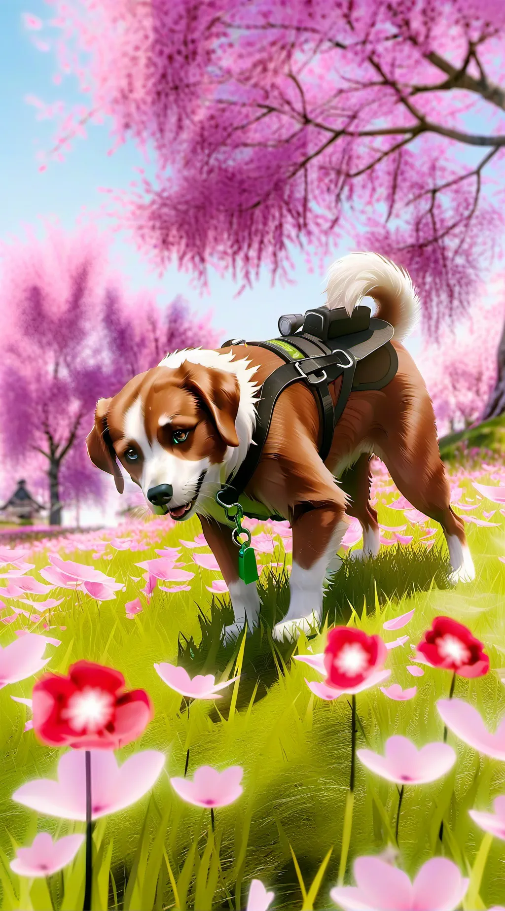 ai character: Dog  background
