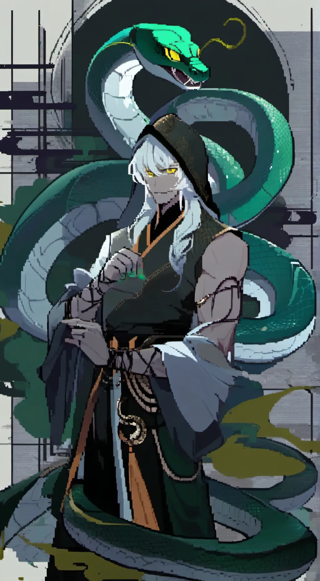 ai character: {spike} background