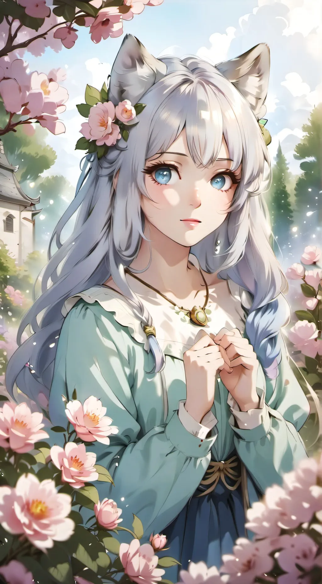 ai character: Оля background