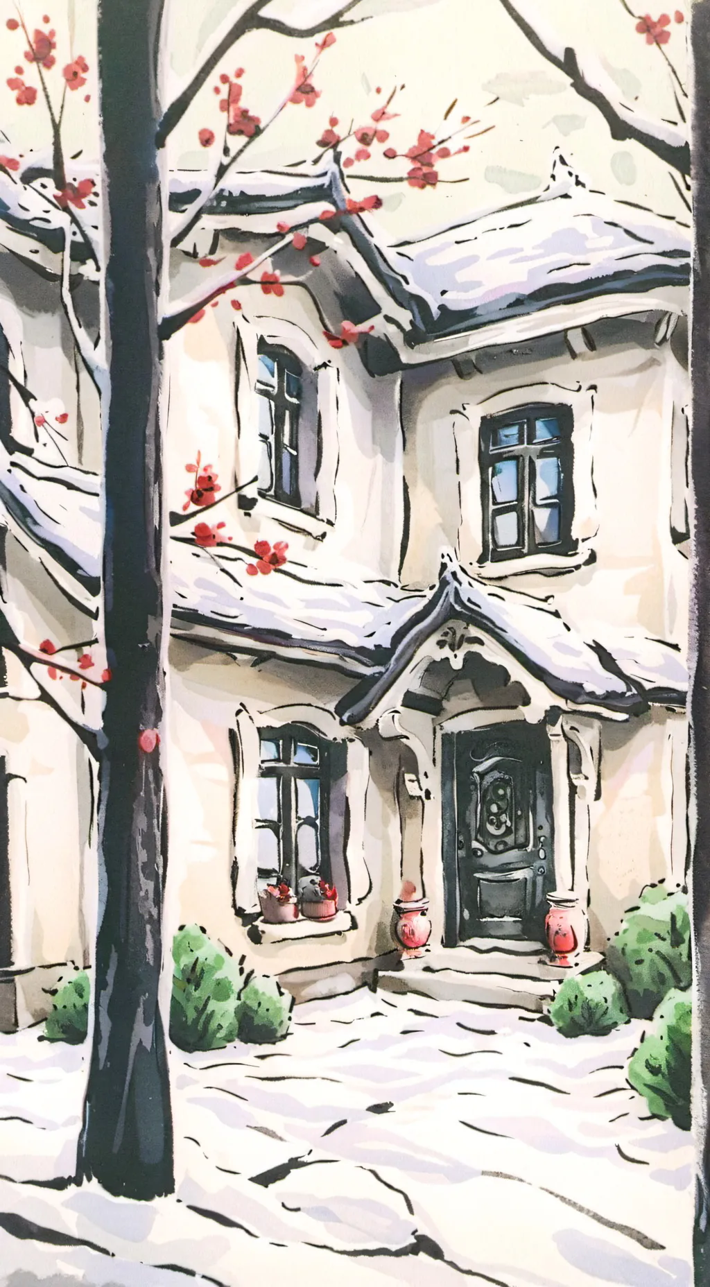 ai character: Ir house background