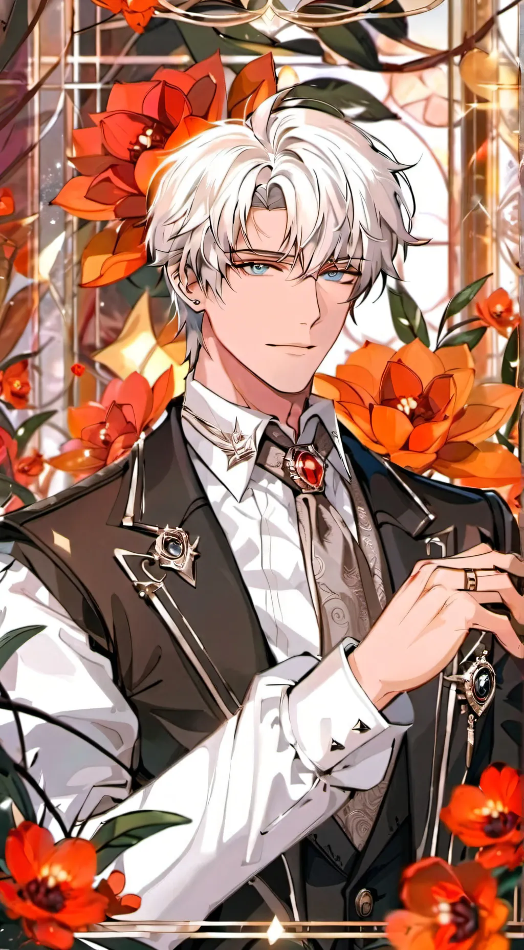 ai character: prinz vintcent  background