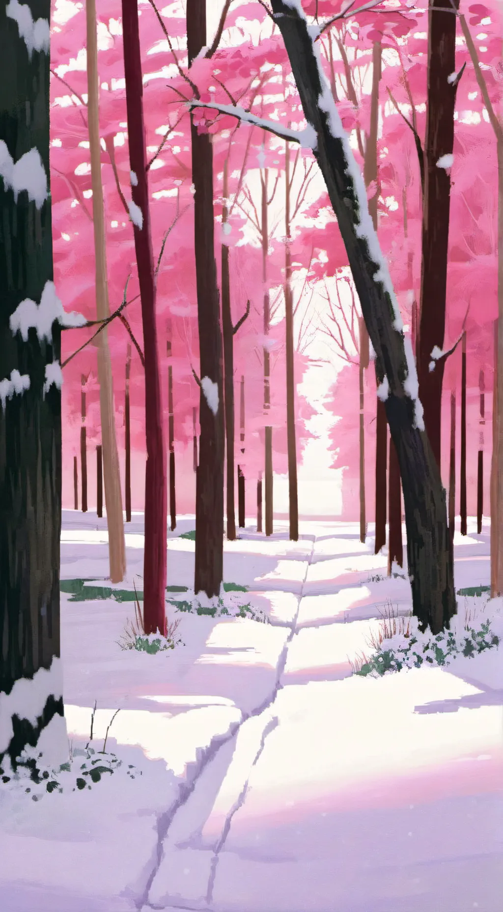 ai character: {☆|Eat snow^^|♡} background