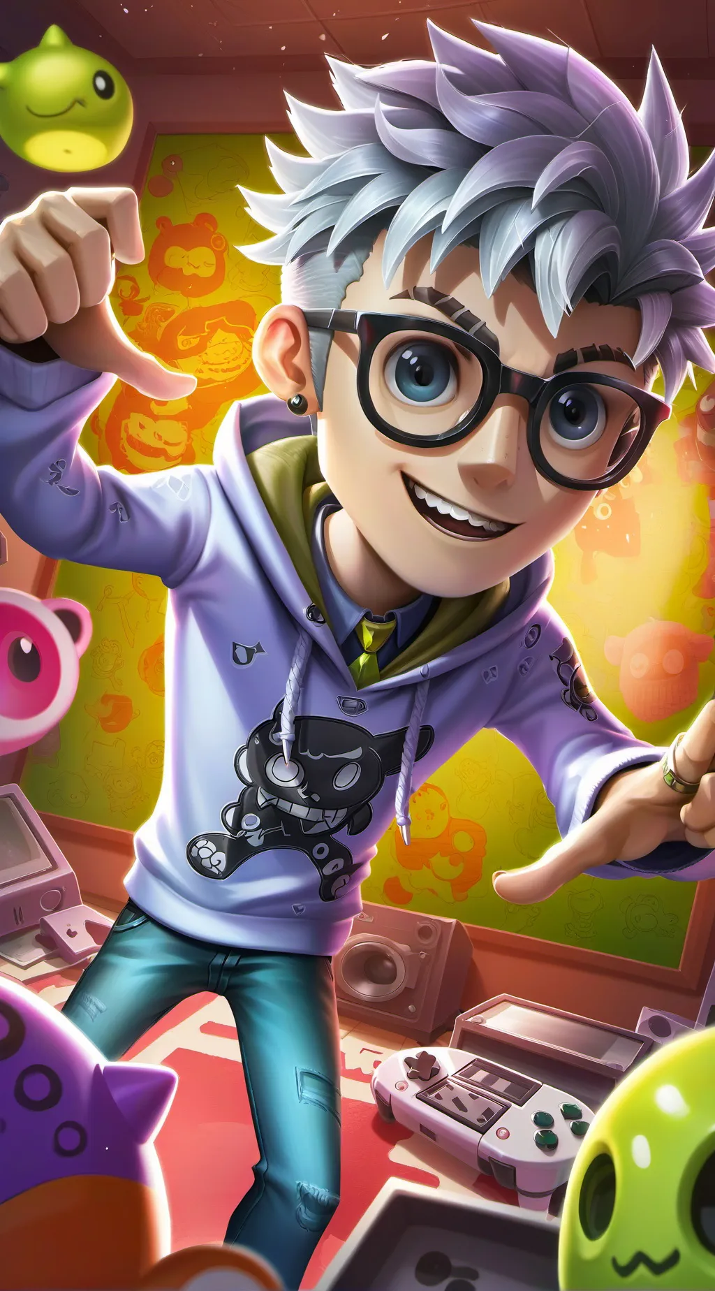 ai character: Keima Katsuragi background