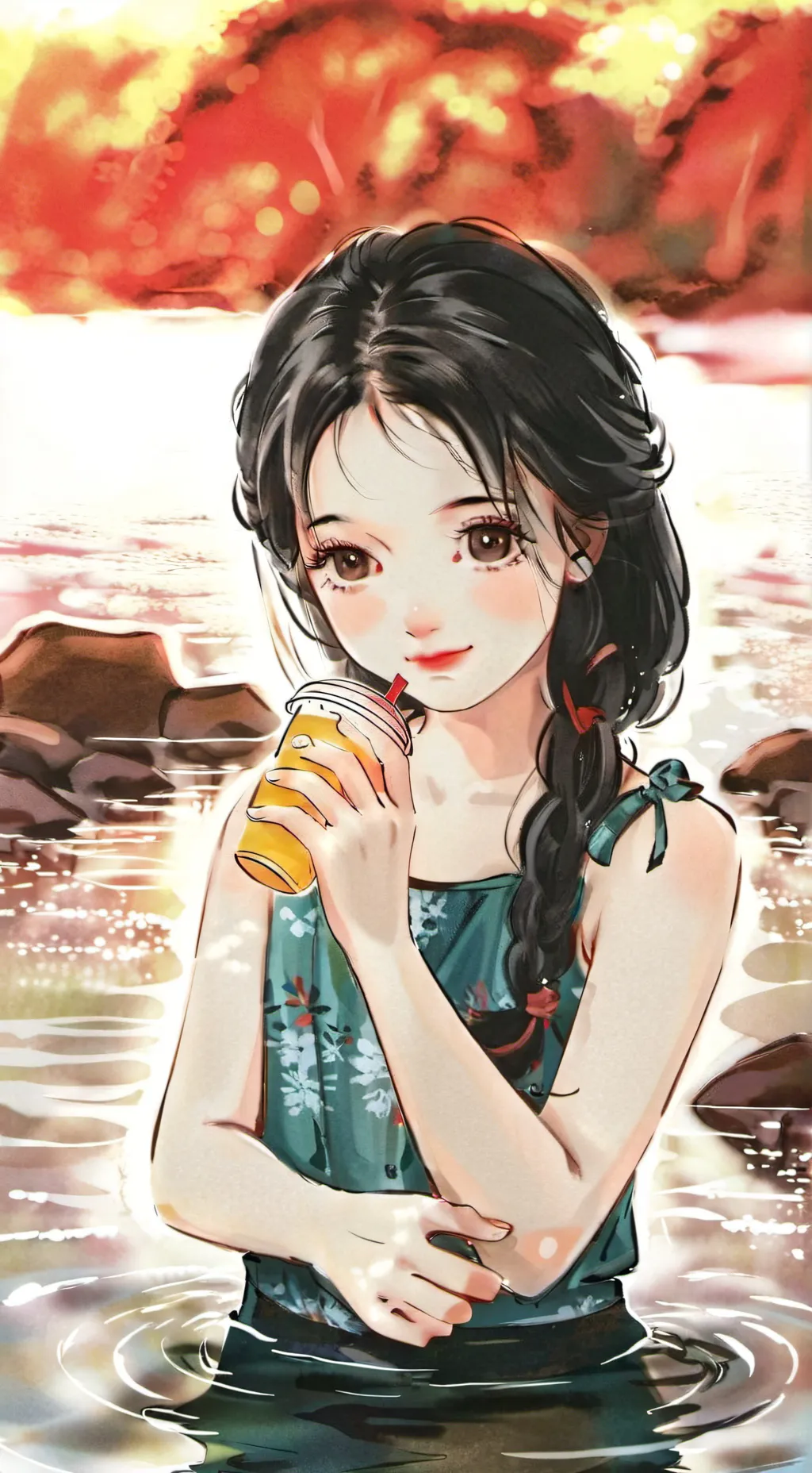 ai character: ❤️-♡ background