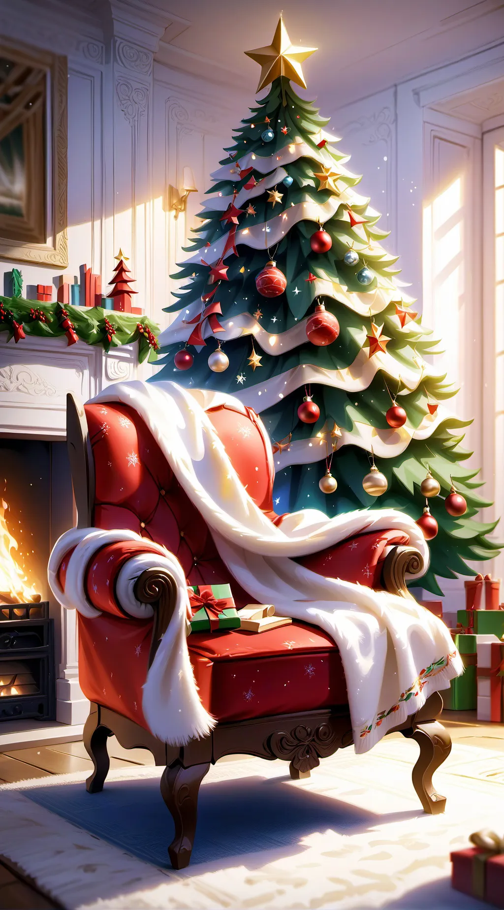 ai character: CH Cristmas background