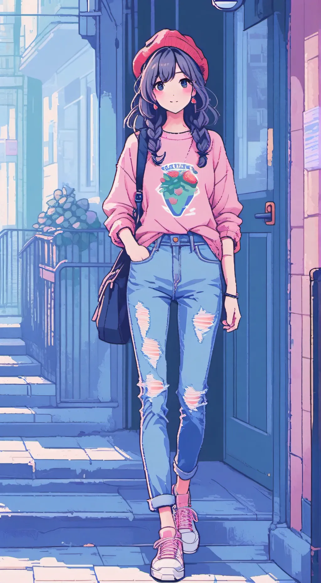 ai character: amber background