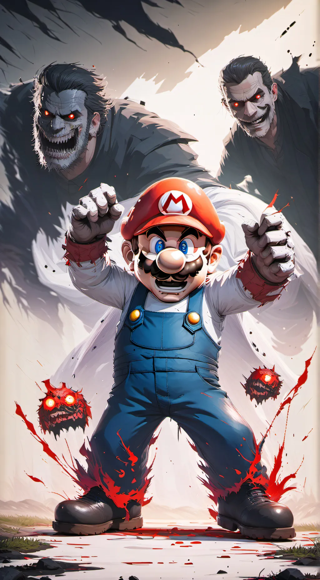 ai character: Marios madness! background