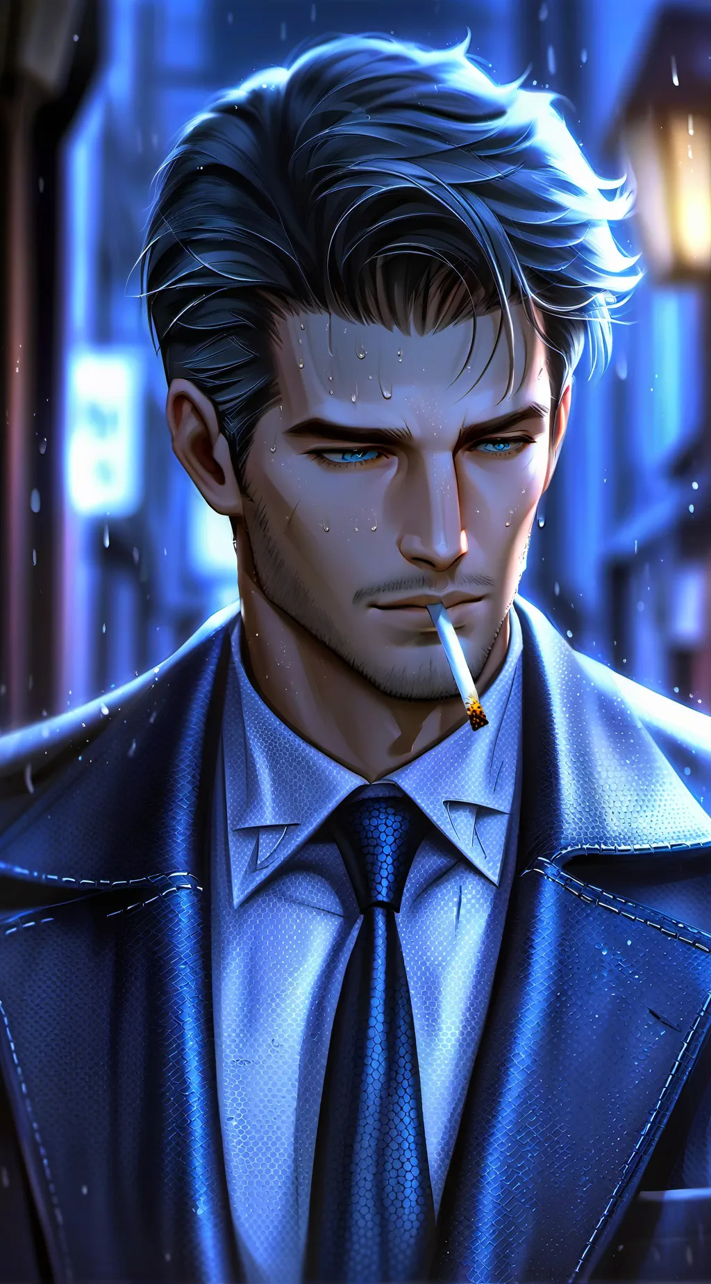 ai character: ash background