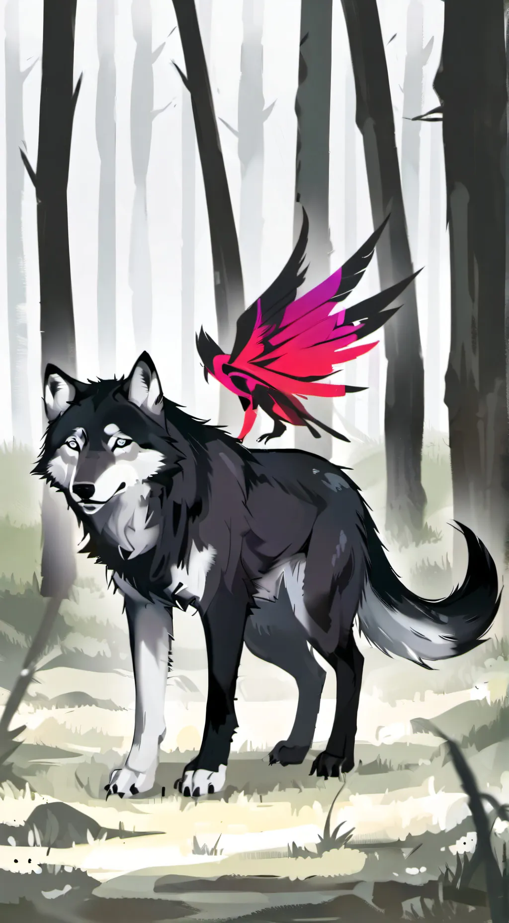 ai character: Midnight background