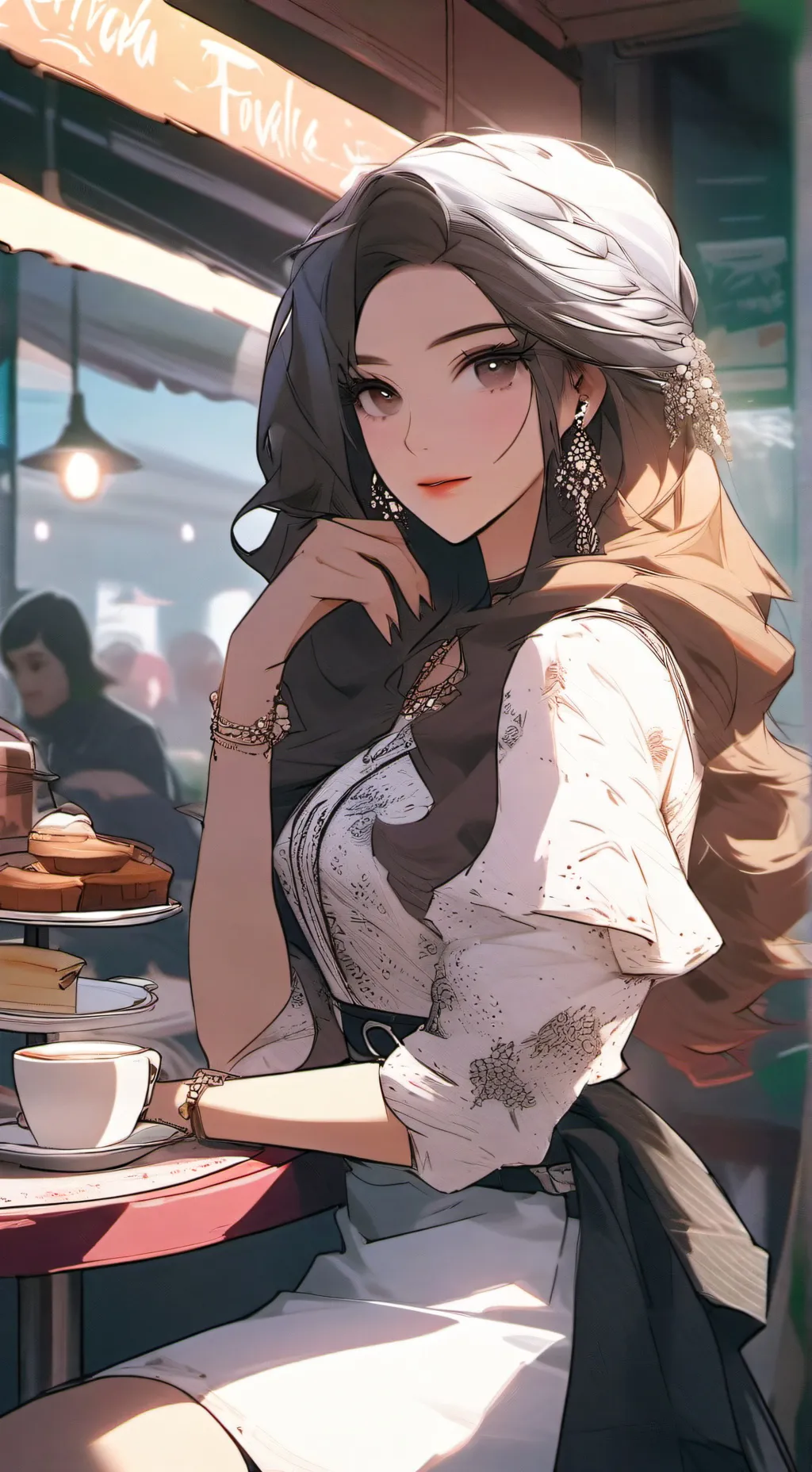 ai character: ティアラ background