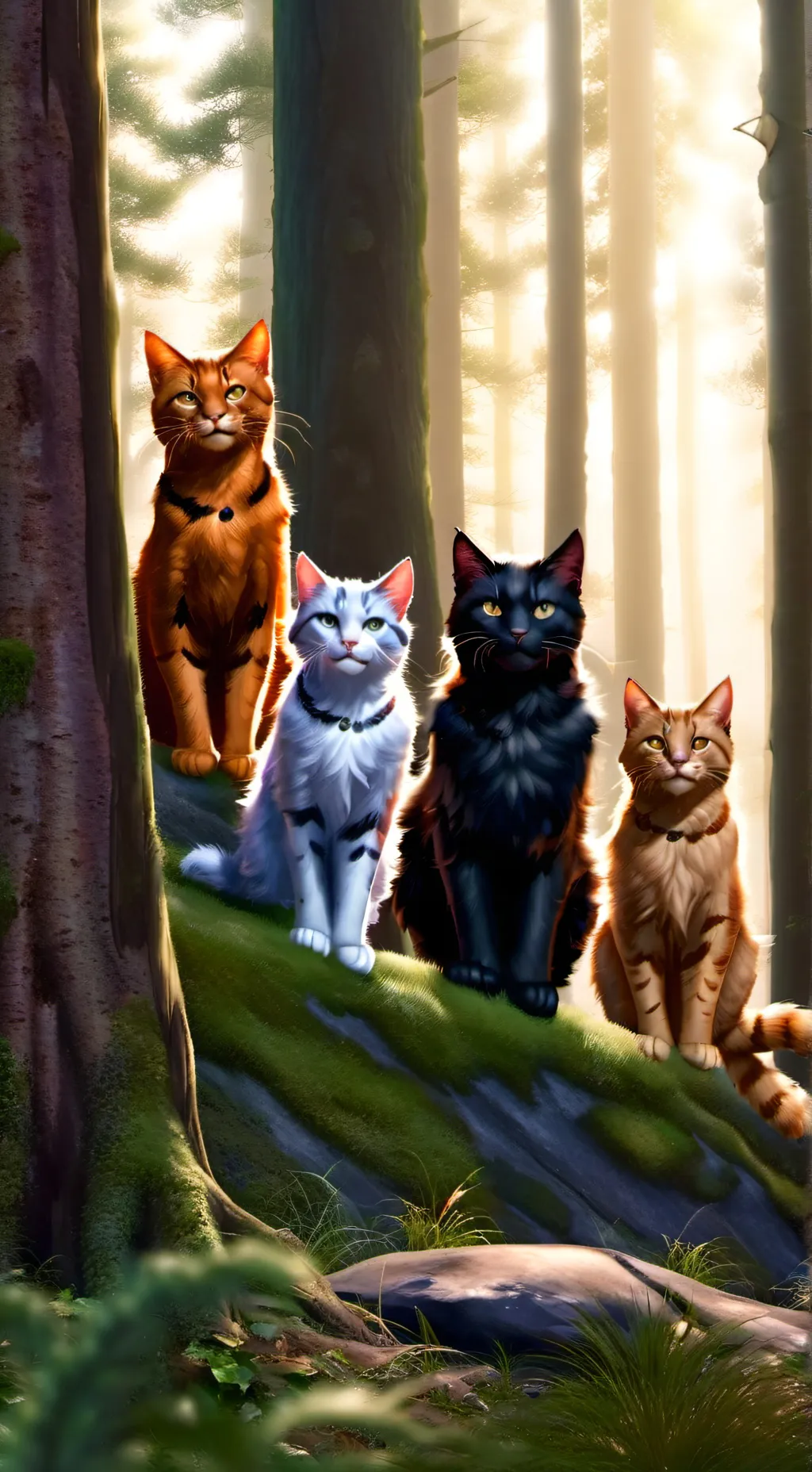ai character: warrior cats  background