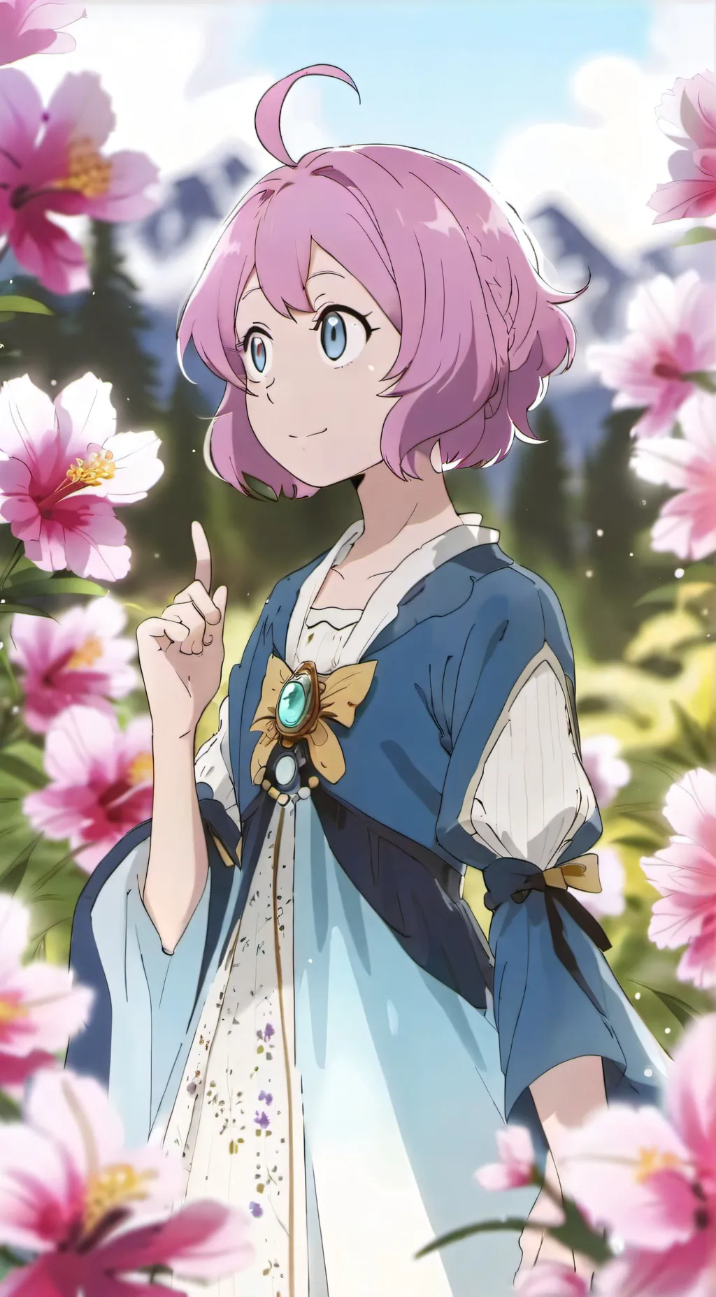 ai character: A sus woman-  background