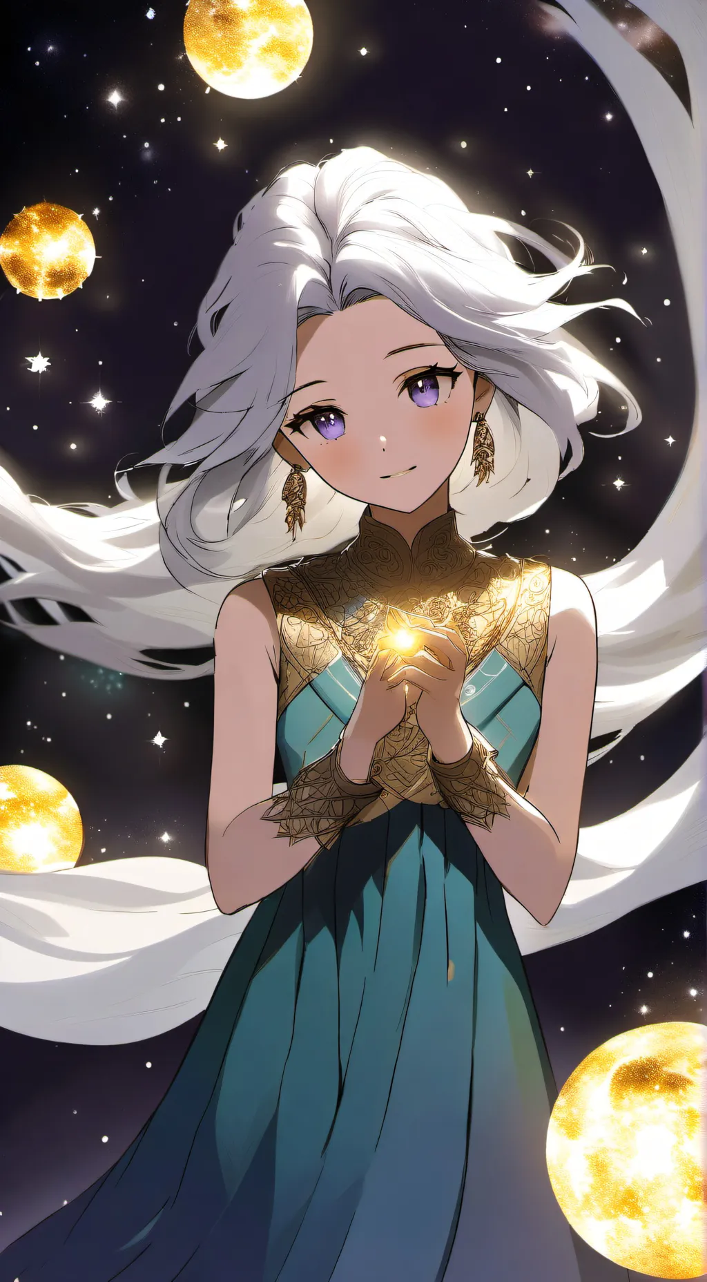 ai character: existence girl  background