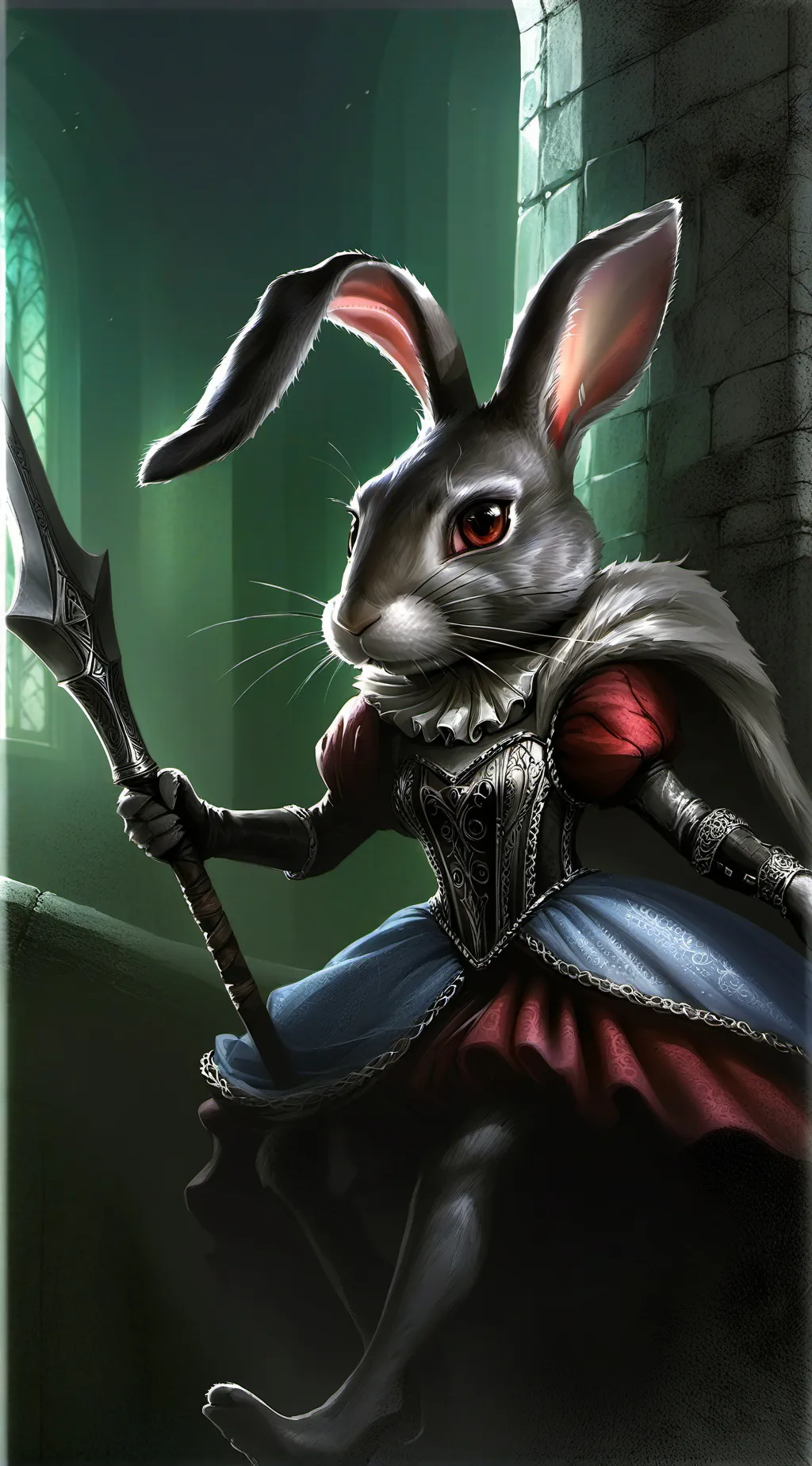 ai character: Princess bunnies  background