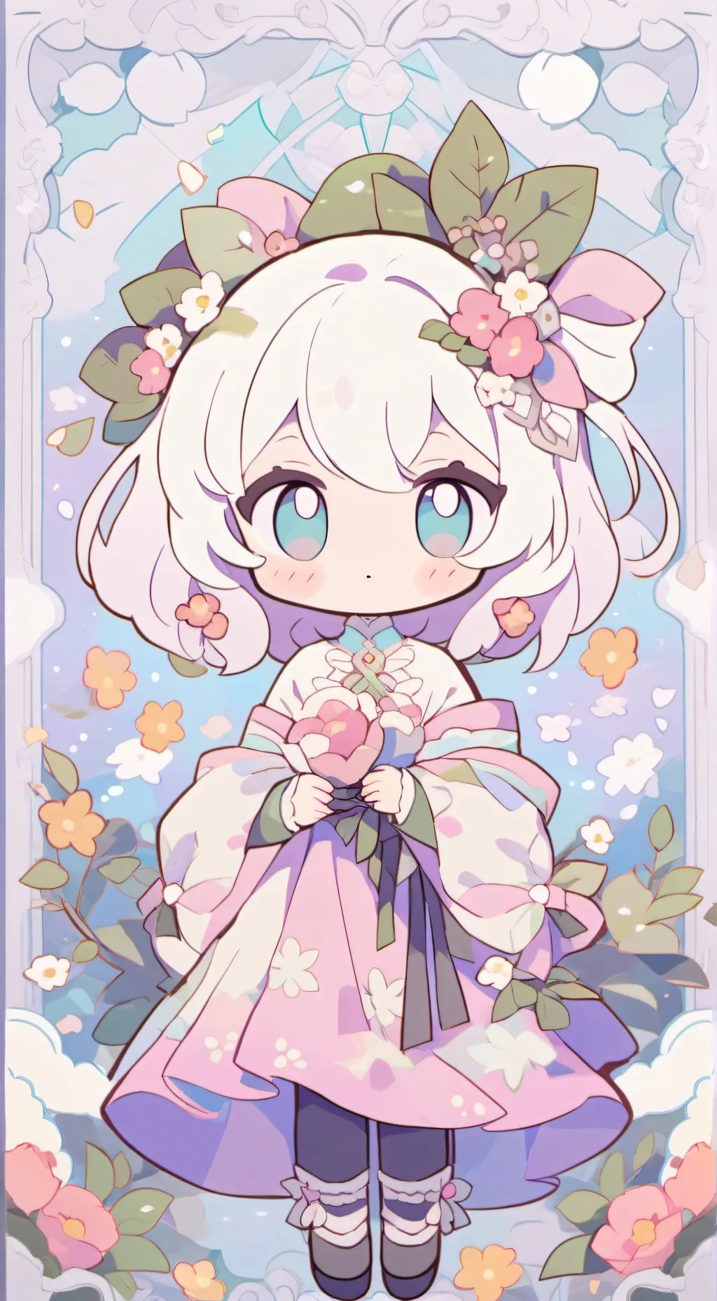 ai character: 🎀Nina ❤️ background