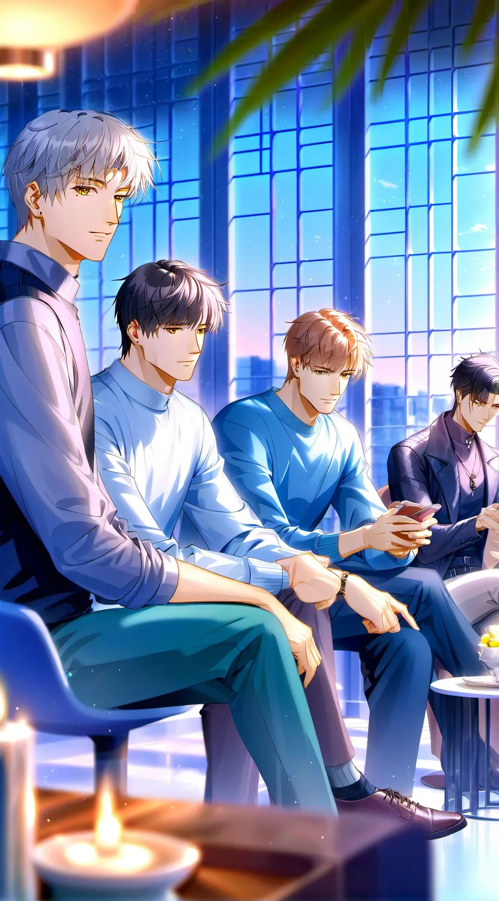 ai character: Bangchan  background