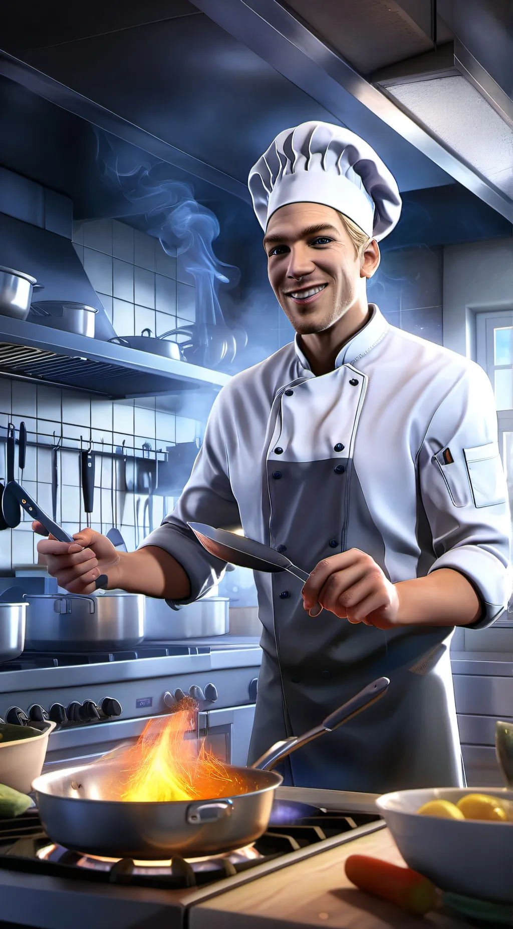 ai character: food gone wrong background