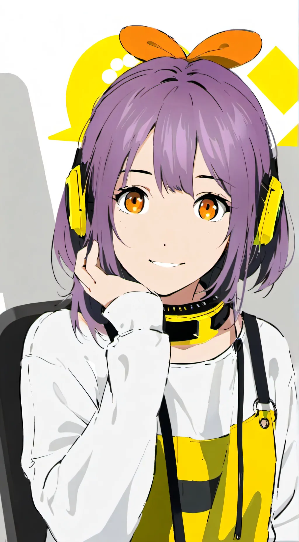 ai character: gamer bee girl background