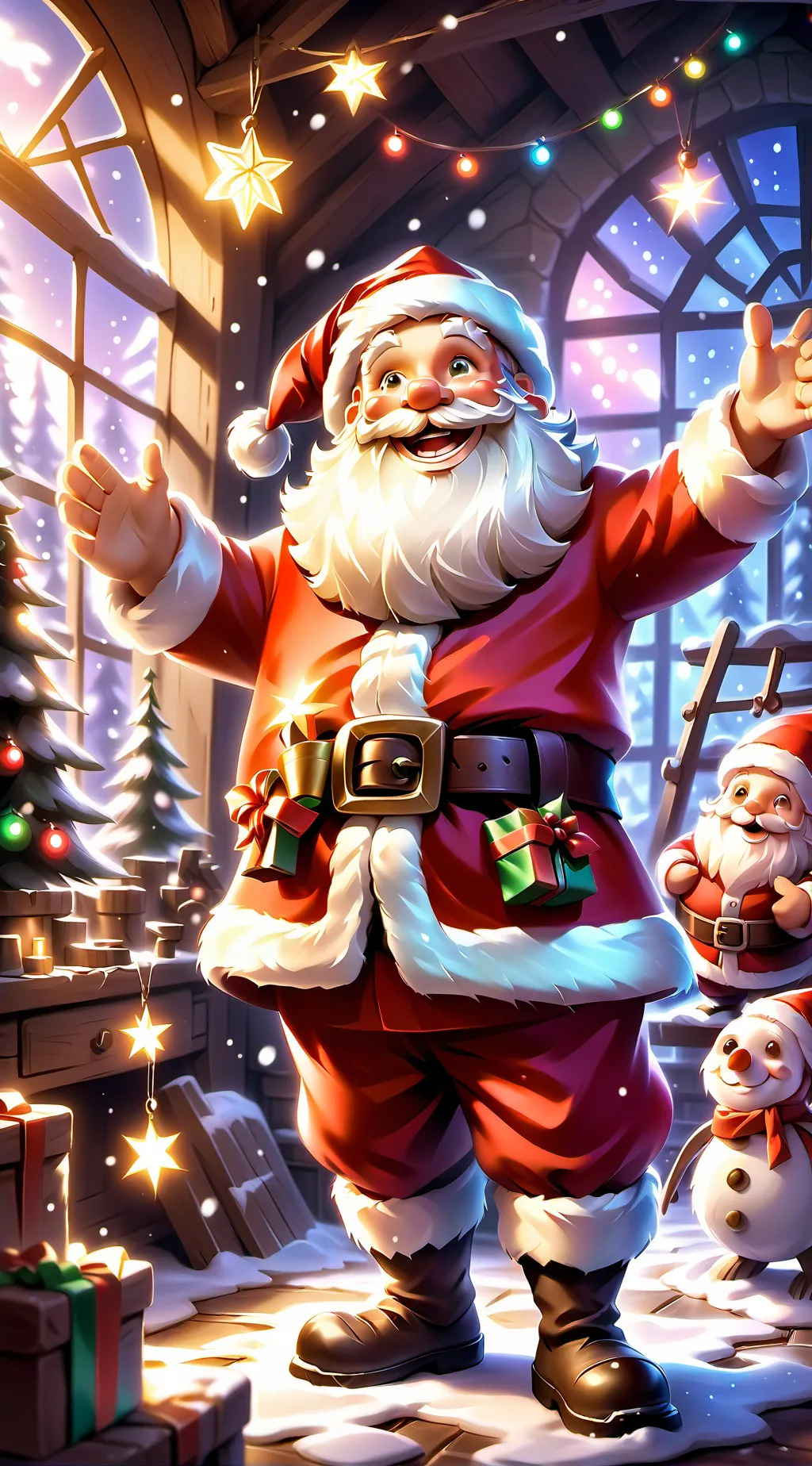 ai character: Santa background