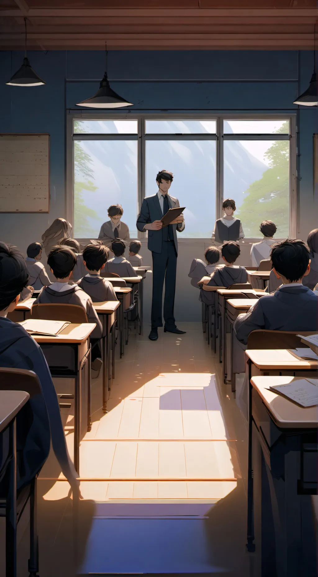 ai character: power school🎨 background