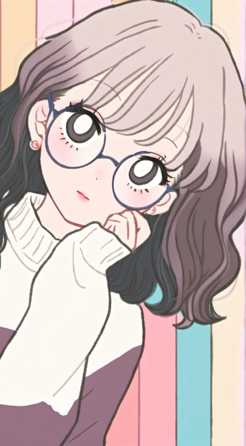 ai character: Andrea🤍🤎🖤 background